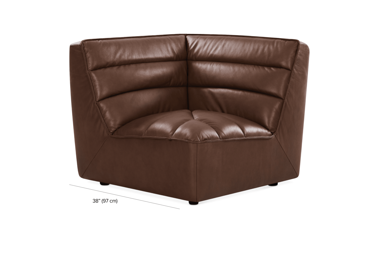 Corner chair leather sales