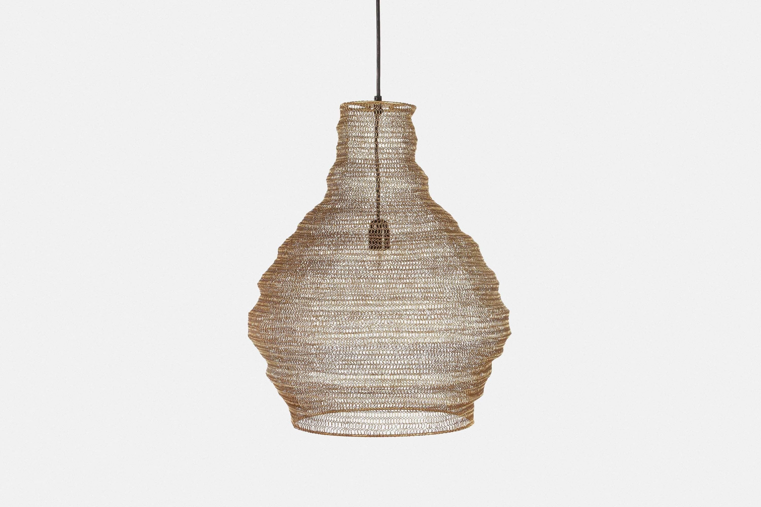 Metal mesh lamp top