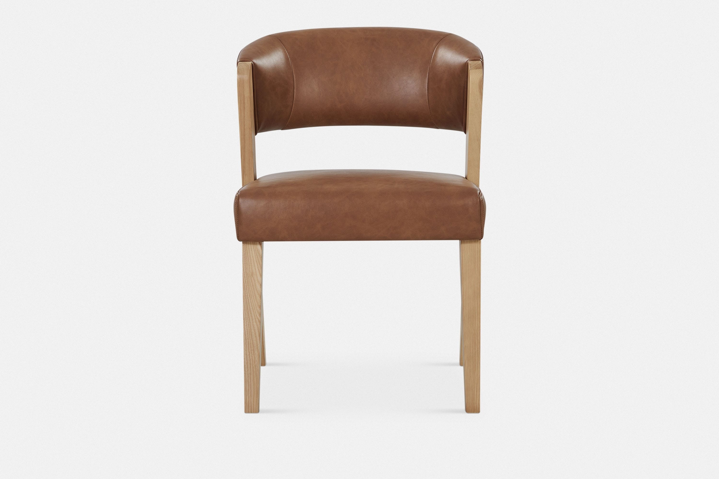 Belair Faux Leather Dining Chair Maison Corbeil