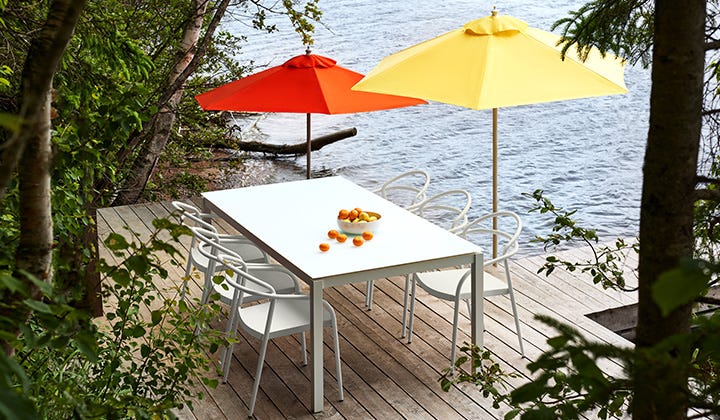 Up to 50% off outdoor tables.